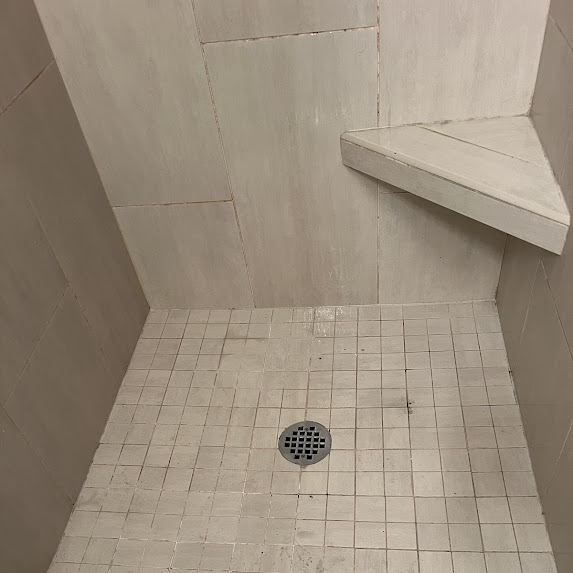Tile Shower Restoration before restoration